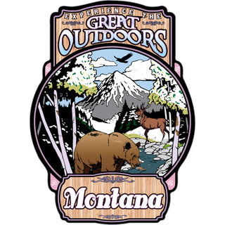 Montana   Experience Great Outdoors Winter Sticker