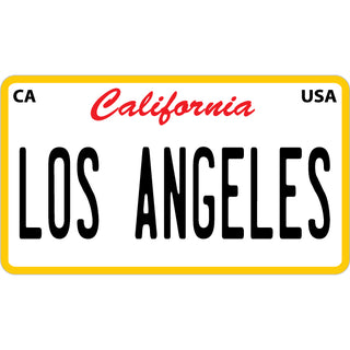 Los Angeles   License Plate Sticker
