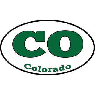 OK3 Colorado CO Euro Oval Sticker