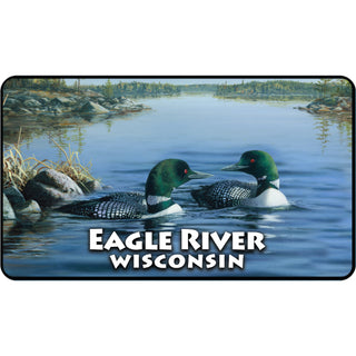 CUPPA 38109A Eagle River  WI Loon Pair Sticker