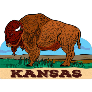 OK4 Kansas Bison Buffalo Sticker