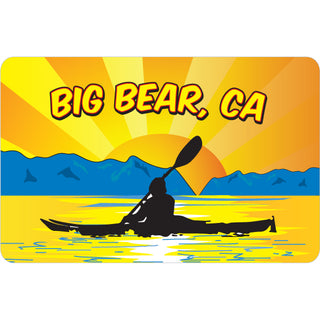 Big Bear Mountains & Sunset Kayak (48707) Sticker