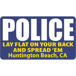 Huntington Beach  CA   Police Spread Em Sticker