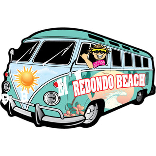 Redondo Beach van beach camper Sticker