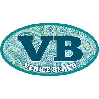 Venice Beach  Paisley Print Sticker