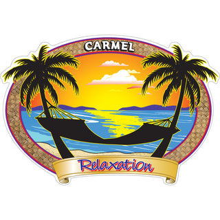 Carmel  CA Destination Relaxation Hammock Sticker