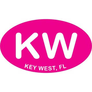 OK3 Key West KW  Pink Euro Sticker