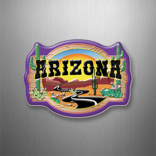 Arizona Winding Desert Road 3D Magnet
