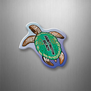 Huntington Beach  California Green Sea Turtle 3D Magnet