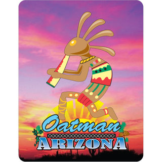 Oatman  Arizona   Kokopelli Sunset Sticker