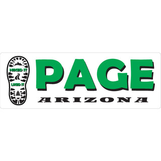 Page  AZ   Hiked It Liked It Boot Print   Mini Bumper Sticker 00259 Sticker