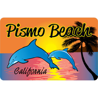 OK4 Pismo Beach Dolphins Sunset Sticker