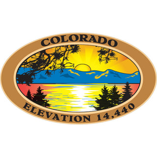 OK4 Colorado Mountain Sunset Sticker