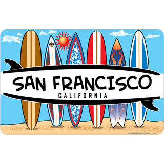 OK4 San Fraancisco 6 Surfboards Sticker