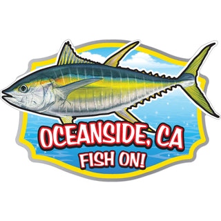 OK4 Oceanside CA Yellowfin Tuna Sticker