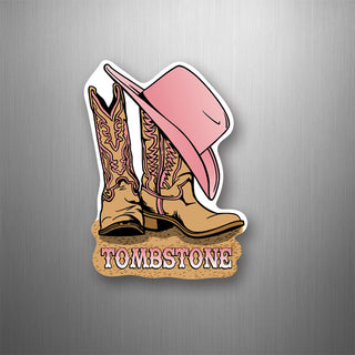 Tombstone. AZ   Cowgirl Boots Flexible Magnet