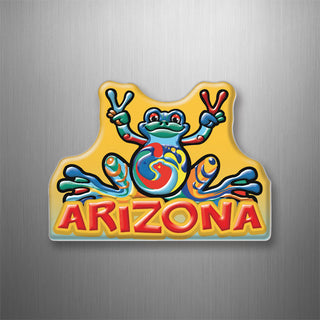 Arizona Peace Frog 3D Magnet