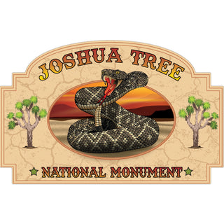 OK4 Joshua Tree National Monument Rattlesnake arched Sticker