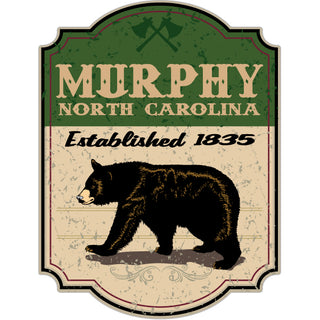 MURPHY NC Green Sign Bear Vert Sticker