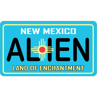 New Mexico   Blue License Plate Sticker