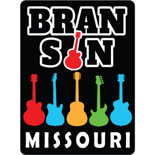 OK4 Branson MO Guitars Vert mini Sticker