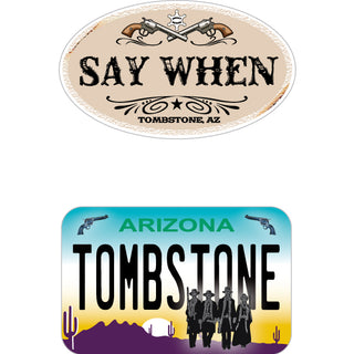RBT Helmet Sticker Tombstone AZ LP + Say When Sticker