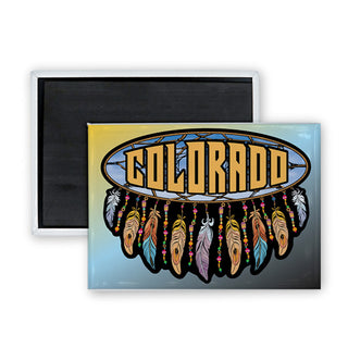 Colorado Dreamcatcher (00831) (custom no horses) Rectangle Badge Magnet