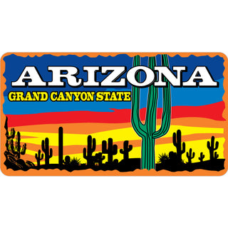 Arizona   Cactus Sunset Sticker