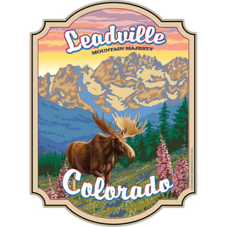 Leadville Colorado Moose Mountain Majesty Sticker