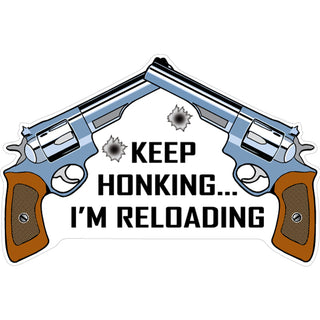 Novelty   Keep Honking Im Reloading Sticker