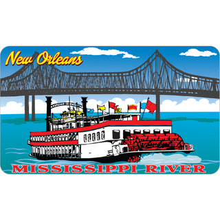 New Orleans Mississippi River  Riverboat Sticker