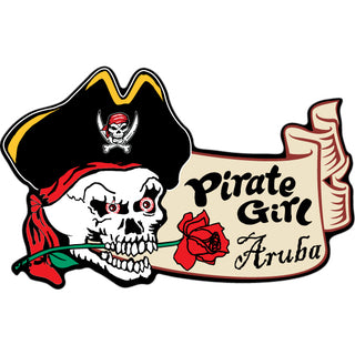 aruba pirate girl Sticker