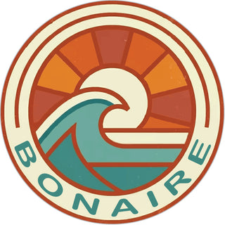 BONAIRE WAVE SUNBURST BADGE Sticker