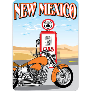 New Mexico   Gas Pump Motorcycle Sticker