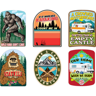 Novelty   Our Home   Empty Castle   Wild Hair Bigfoot   Stay Wild Sticker