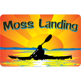 OK4 Moss Landing Kayak Sunset (00135) Sticker