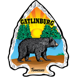 Gatlinburg   Bear Arrowhead Sticker