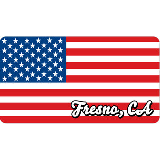 OK4 Fresno CA American Flag Right Facing Sticker