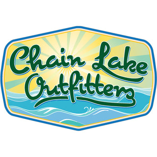 lake life shark free chain lake outfitters Sticker