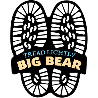 Big Bear   Tread Lightly Boot Prints Sticker