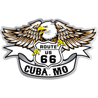 cuba mo eagle HORIZANTAL r66 Sticker