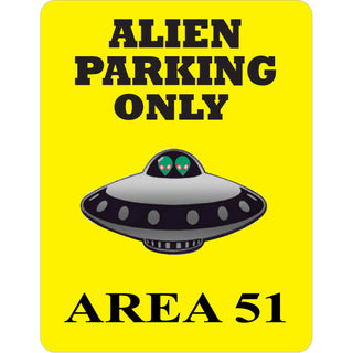 Area 51   Alien Parking Only Sticker