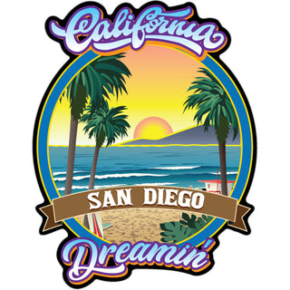 San Diego  California   California Dreamin Sticker