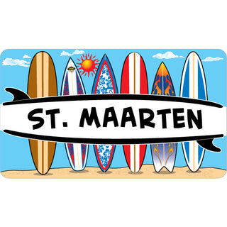St Maarten 6 Surfboards Sticker