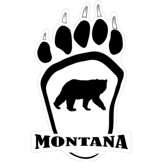 Montana Bear Paw Sticker