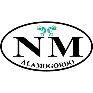 OK4 Alamagordo NM Euro Oval with Kokopellis Sticker