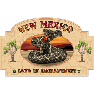 New Mexico   Arched Rattlesnake Sticker