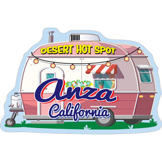 anza ca DESERT HOT SPOT PINK TRAILER Sticker