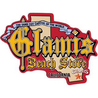 GLAMIS BEACH STORE CA MAP Sticker