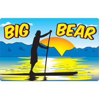Big Bear Sun Rise Stand Up Paddler (48708) Sticker